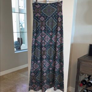 Mossimo Supply Co. Multicolor Patterned Maxi Skirt